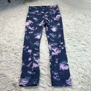 Lululemon Align High-Rise Crop 23" Circulate Tie Dye Mineral Blue Multi